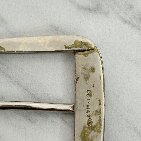 Dutyman Silver Tone Simple Basic Belt Buckle - Picture 8 of 10